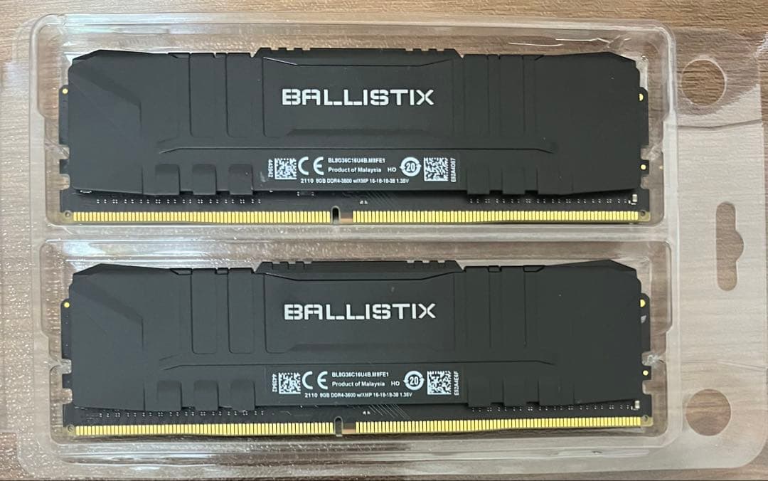 DDR4 3600 16GB (2×8GB)Crucial BALLISTIX