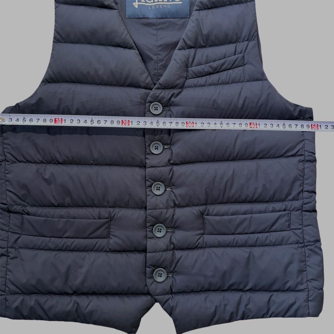 ヘルノ HERNO LEGEND ダウンベスト ジレ サイズ48 ダークネイビー