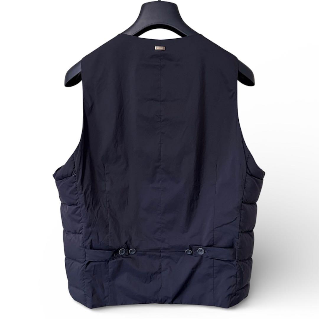 ヘルノ HERNO LEGEND ダウンベスト ジレ サイズ48 ダークネイビー