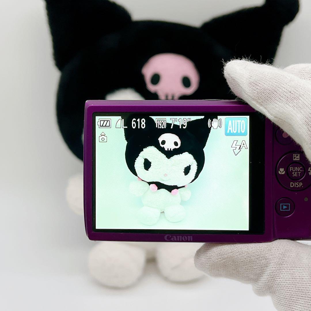 【美品】Canon IXY 600F パープル 専用ケース オールド コンデジ