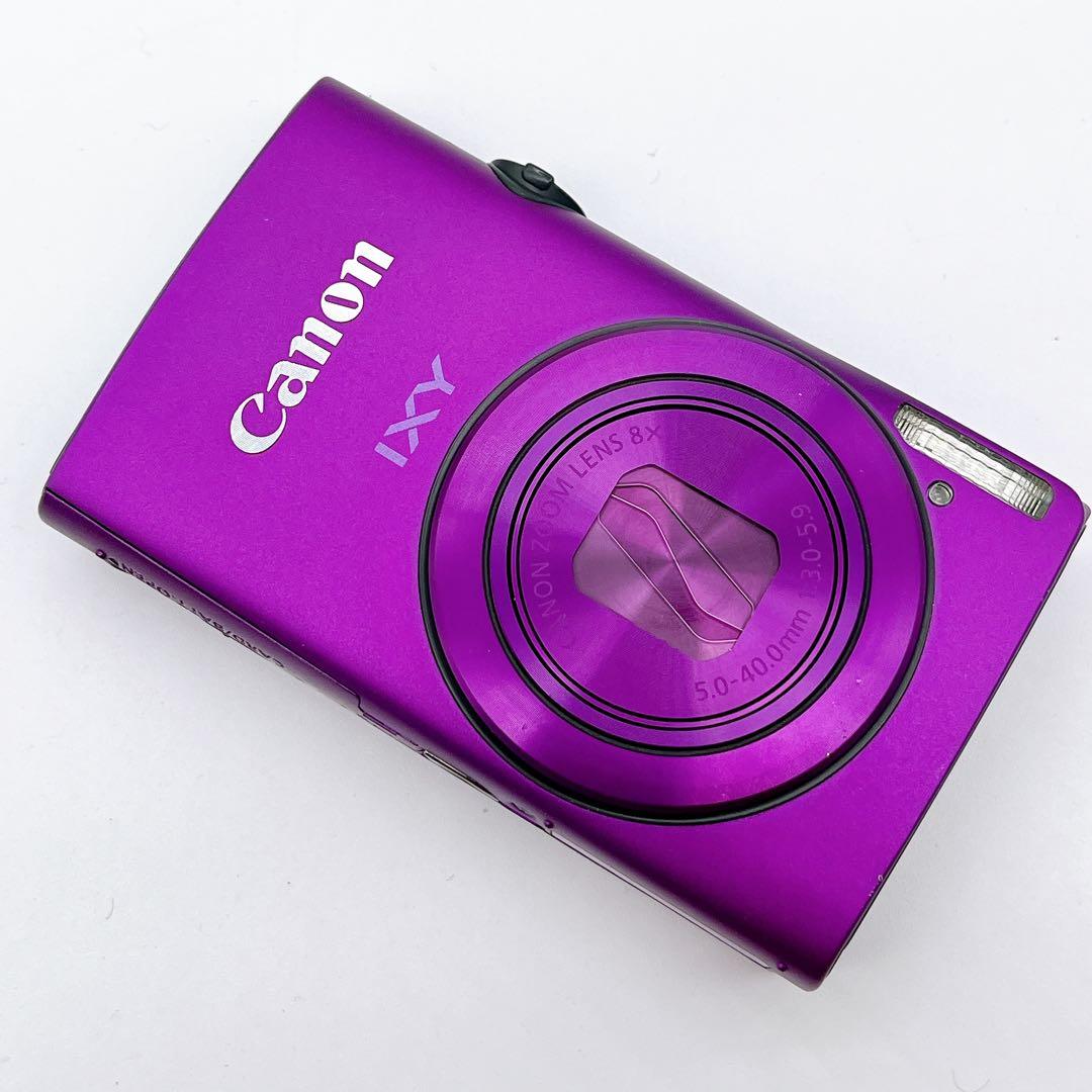 【美品】Canon IXY 600F パープル 専用ケース オールド コンデジ