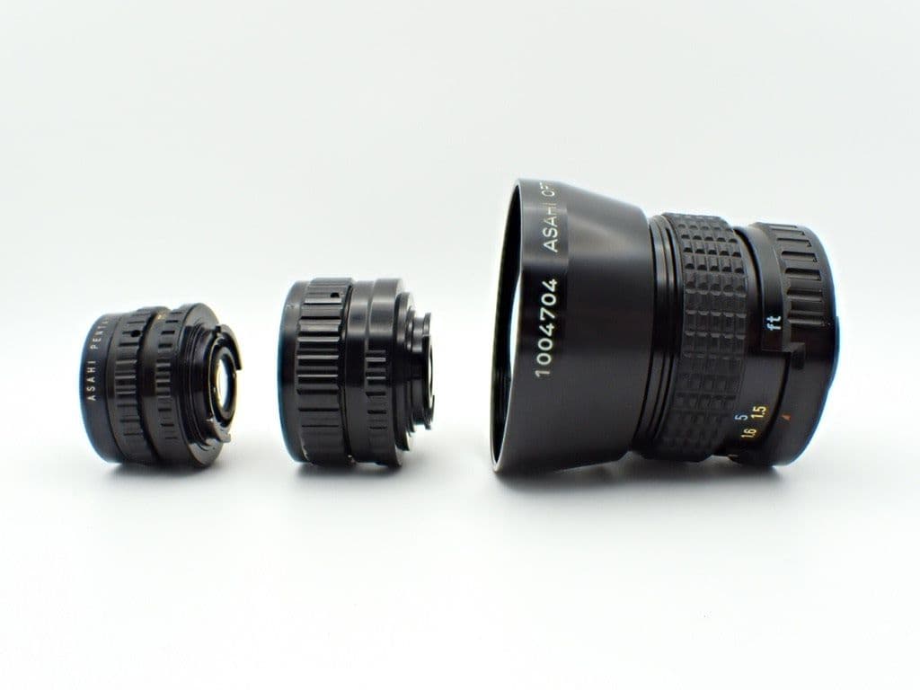 【良品】PENTAX 110用レンズ 70mm&24mm&18mm 3本セット