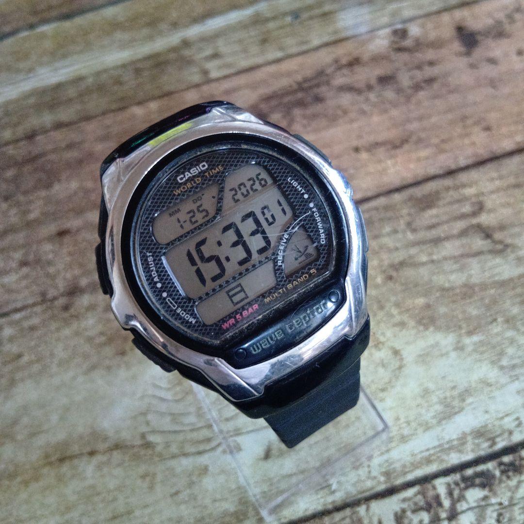 中古動品4本組②◆カシオ ウェーブセプター 電波時計 アナデジ/デジタル