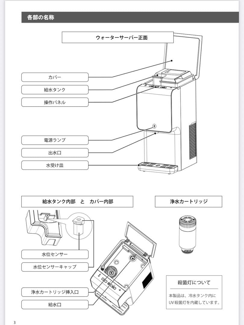 【新品未開封】Locca プレミアムウォーター 浄水型 ウォーターサーバー 白