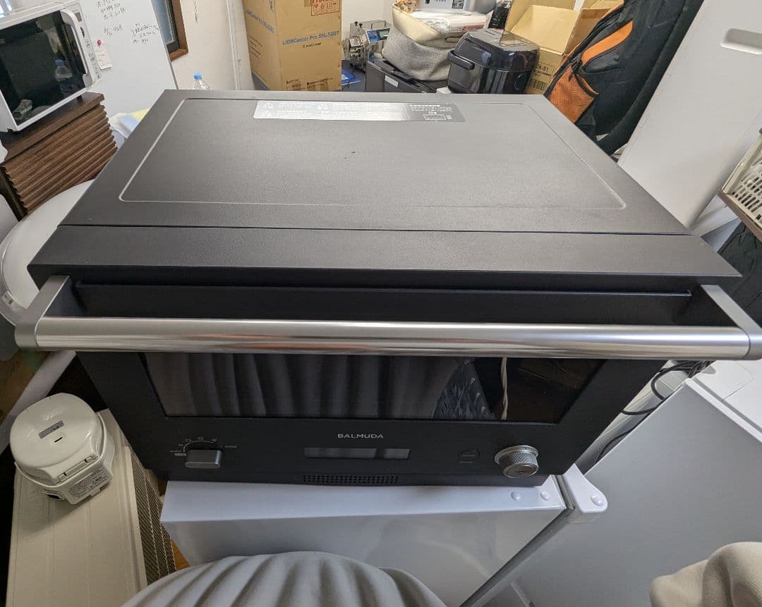 送料無料 BALMUDA K04A-BK 2020年製 お洒落なオーブンレンジ