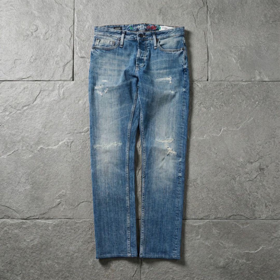 【mopipu.812】限定品DENHAMスリムフィット赤耳 トリコロール