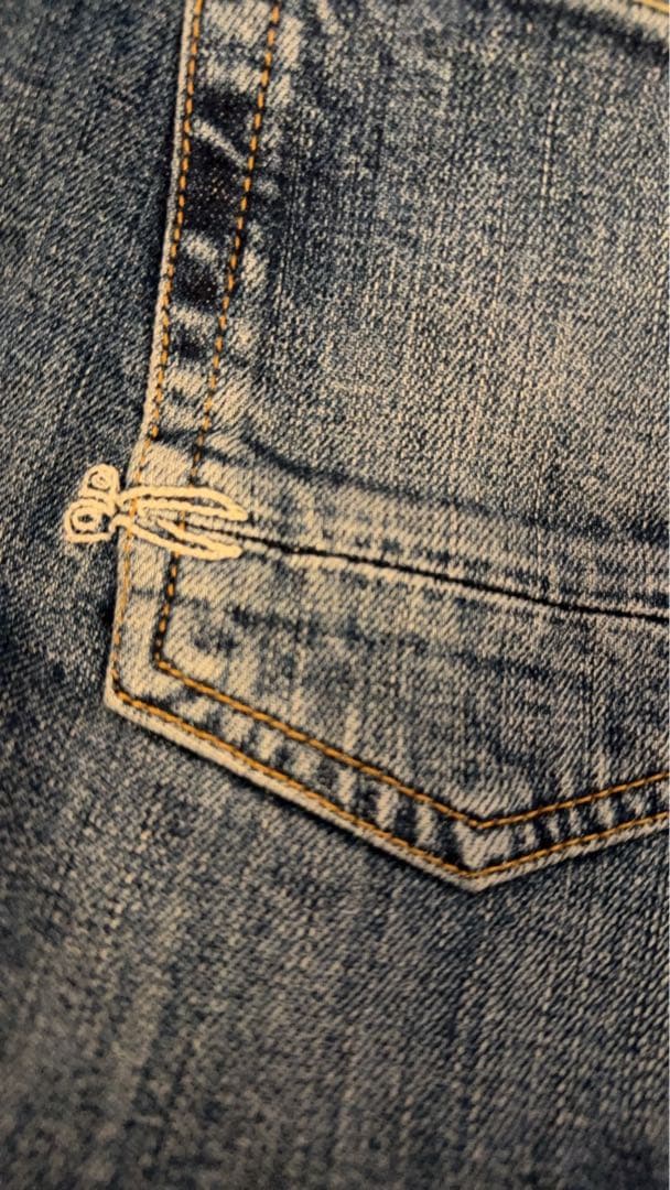 【mopipu.812】限定品DENHAMスリムフィット赤耳 トリコロール