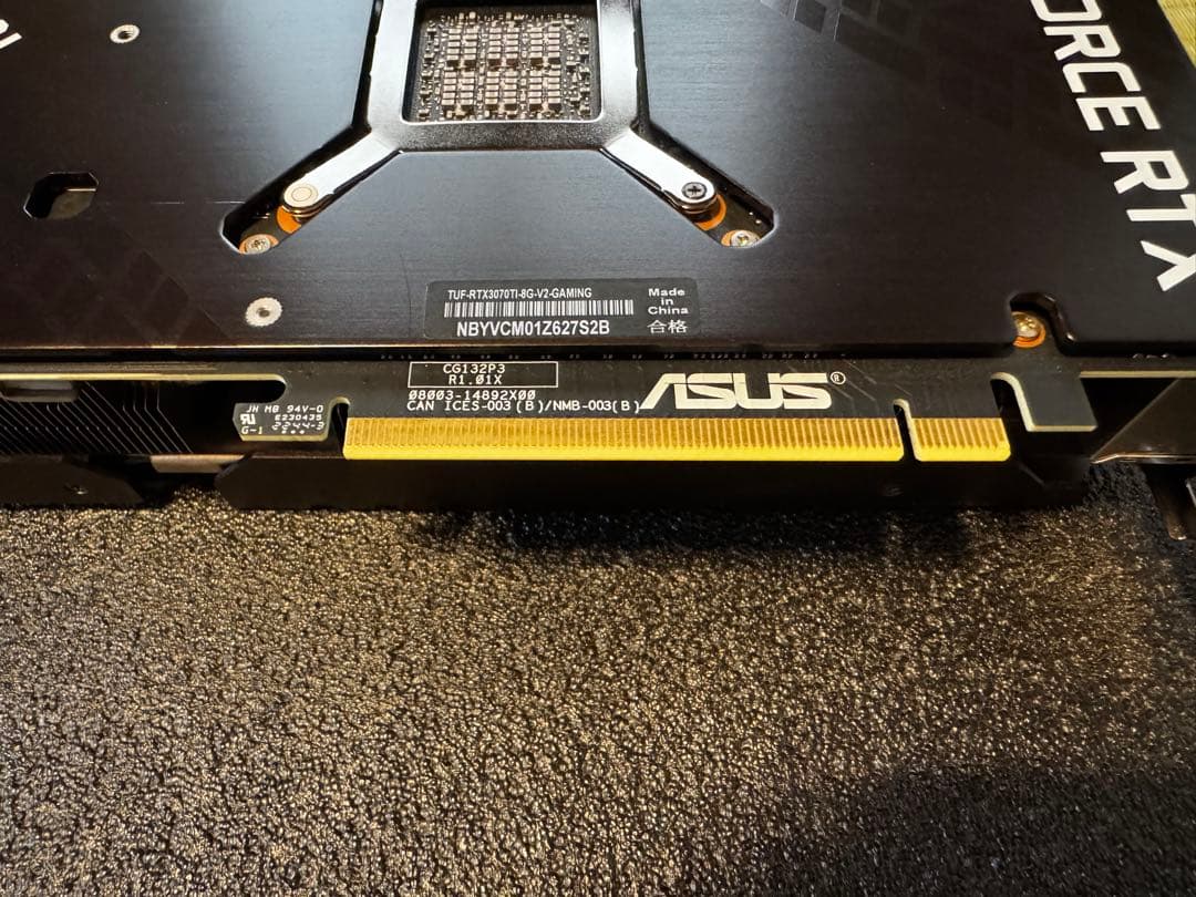 【中古箱無し】RTX 3070 Ti 8GB ASUS TUF GAMING
