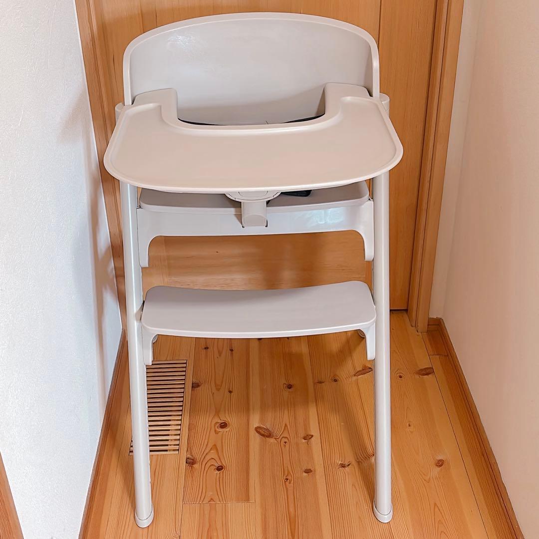 【NOVUS】ハイチェア　ノウス　グレージュ　説明書付き　離乳食　おしゃれ