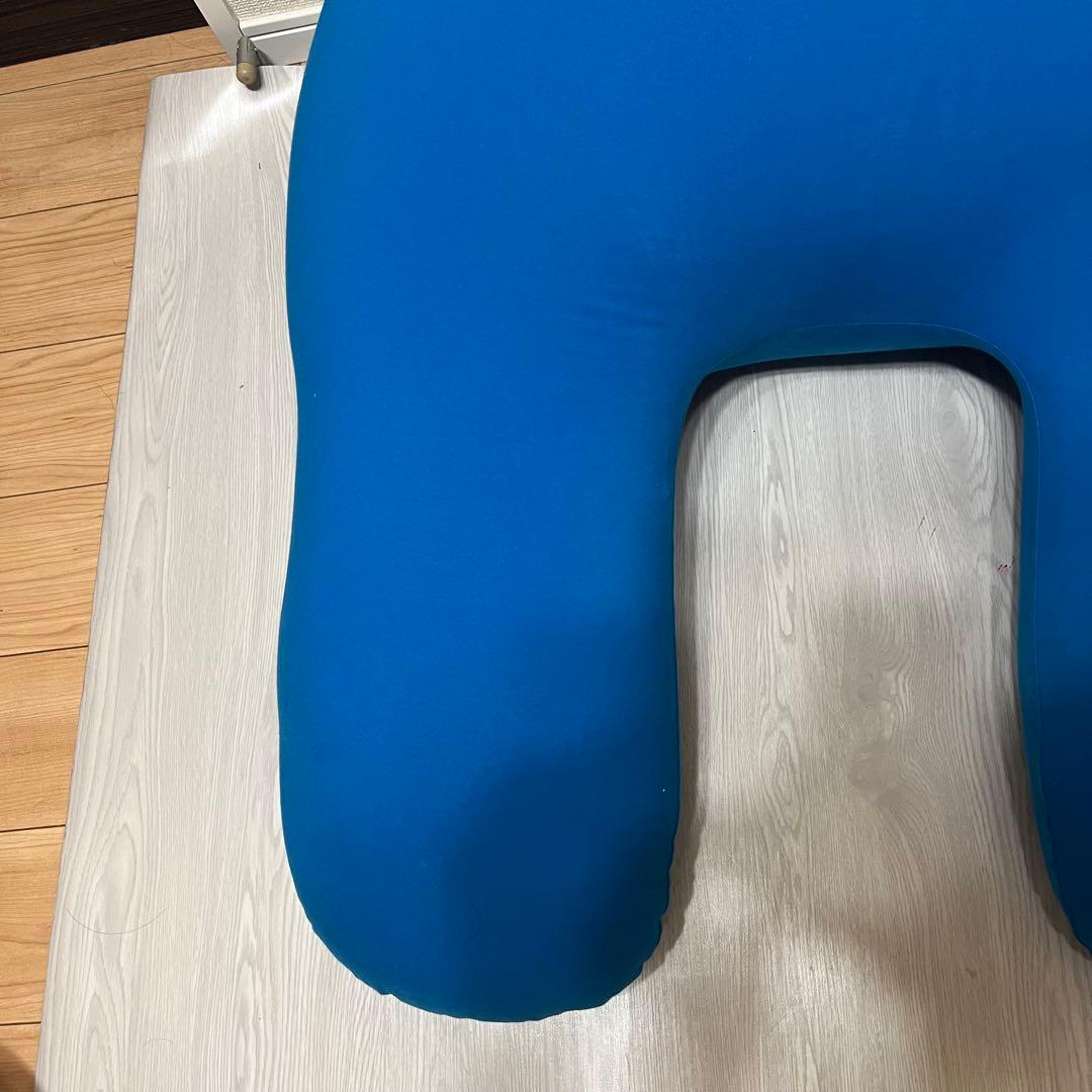 【良品】Yogibo サポート ブルー support U字型