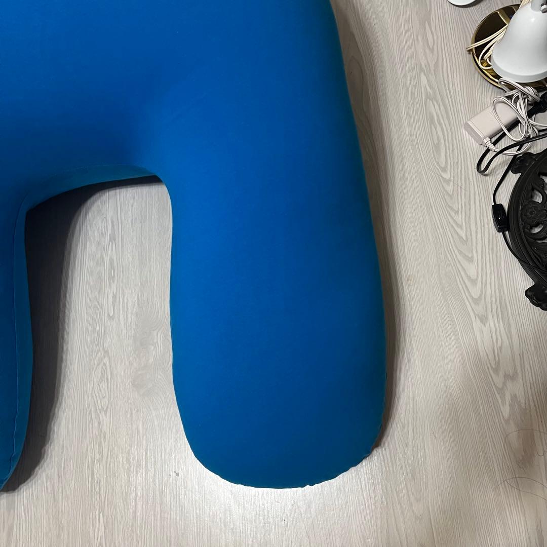 【良品】Yogibo サポート ブルー support U字型