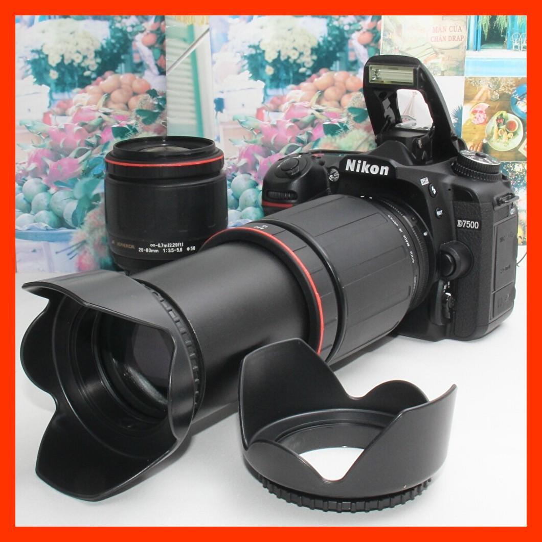 ❤️予備バッテリー&新品カメラバッグ付❤️Nikon D7500 ダブルズーム