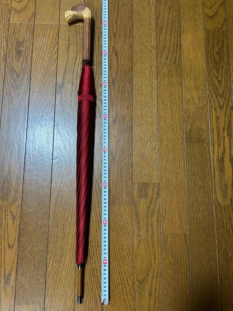 米田正一商店　雨傘　手彫りの柄