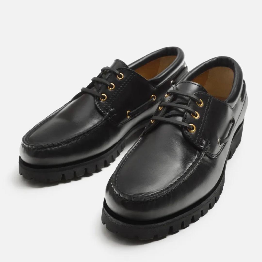 ZARA ザラ レザー デッキシューズ LIMITED EDITION