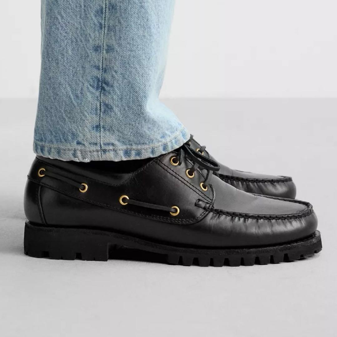 ZARA ザラ レザー デッキシューズ LIMITED EDITION