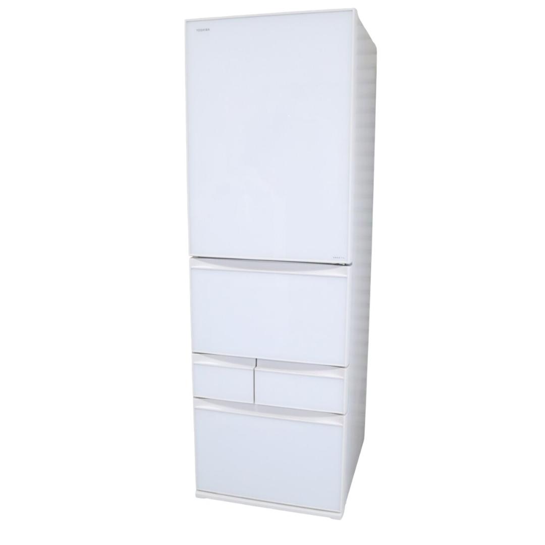 【試験済・清掃済】東芝 冷蔵庫 VEGETA GR-G43GXV(ZW) B43