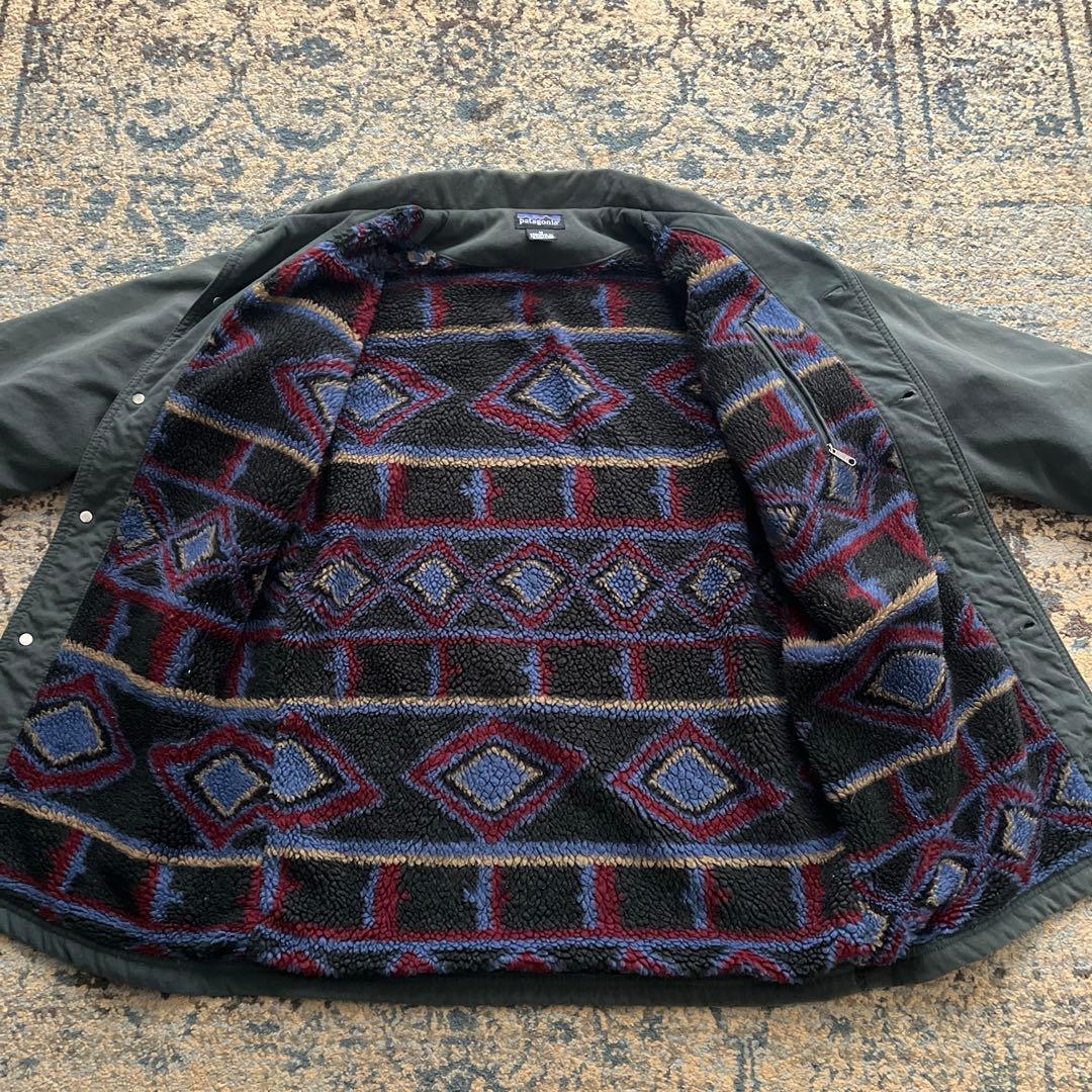 90s パタゴニア ワークレンジコート 総柄 フリース 検 ヌエボレンジ