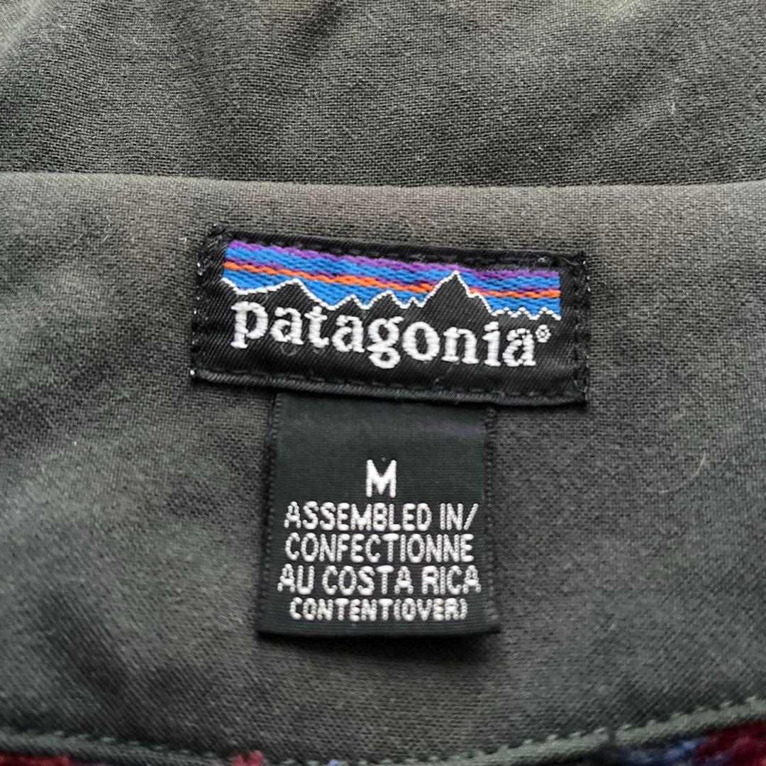 90s パタゴニア ワークレンジコート 総柄 フリース 検 ヌエボレンジ