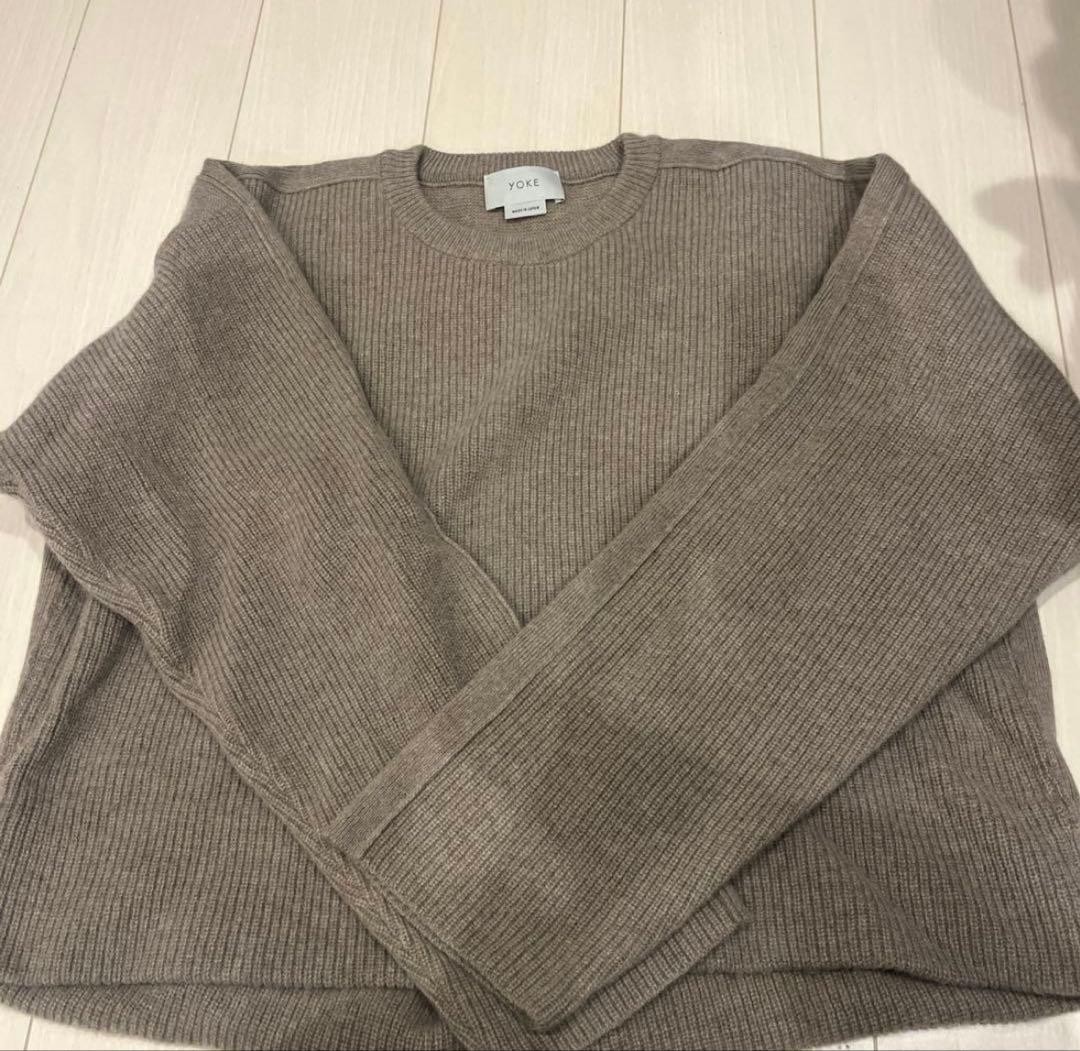 トップス 7G Alpaca Wool Cardigan Rib Stitch Knit