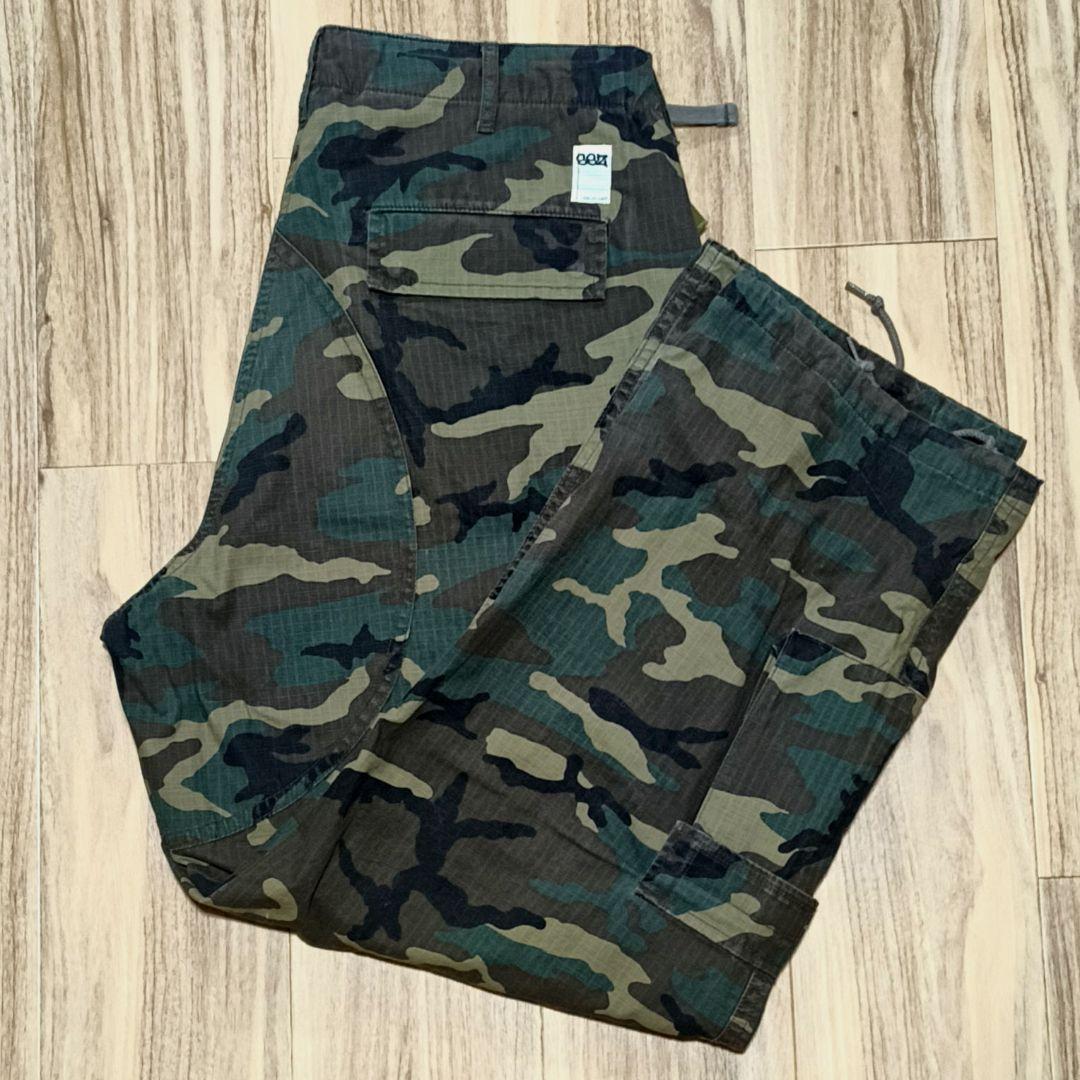 SSZ 19ss カーゴパンツ M コットン KHK カモフラ BEAMS