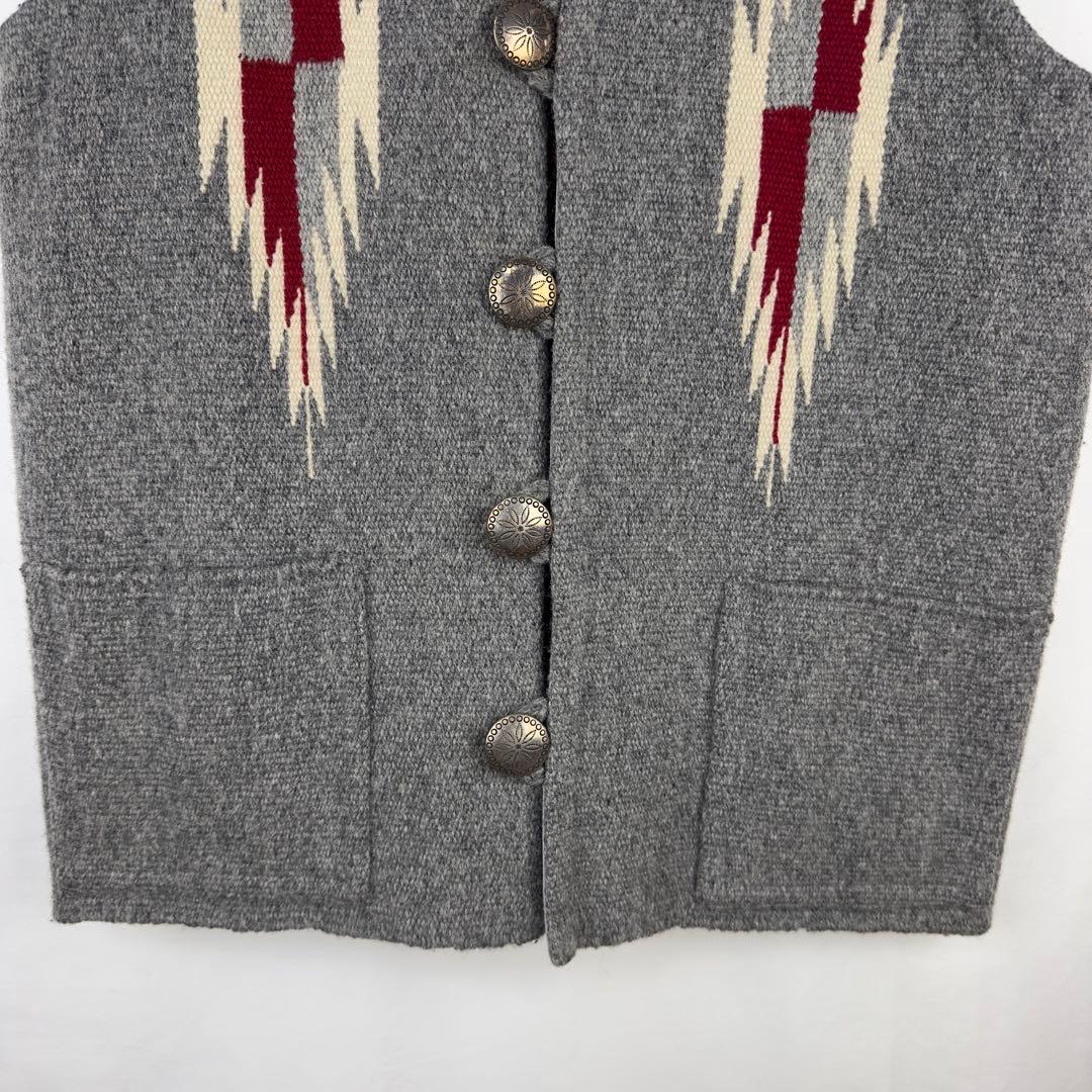 希少 CENTINELA センチネラ チマヨ ベスト グレー　36 Mサイズ