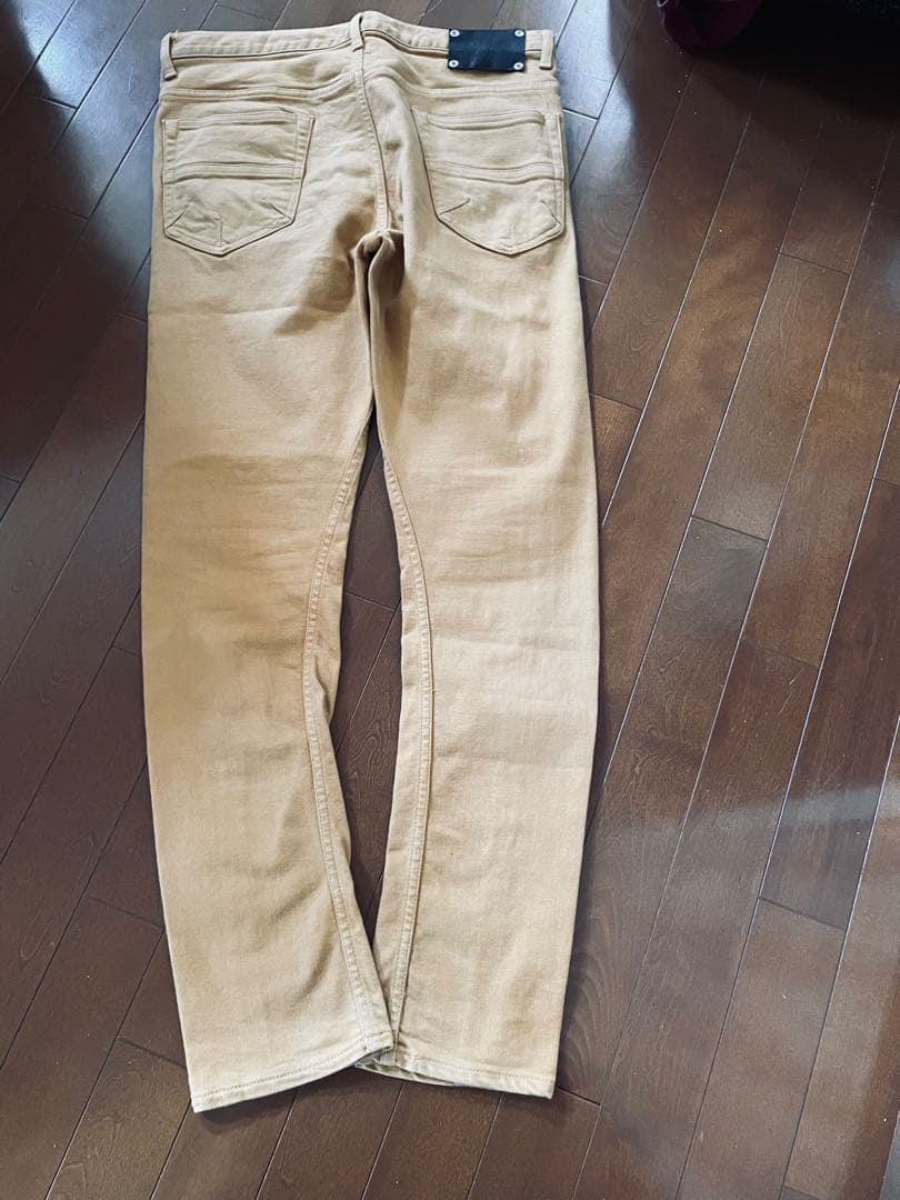 バックラッシュ　ストレッチデニム　セミサルエル　茶系　パンツ
