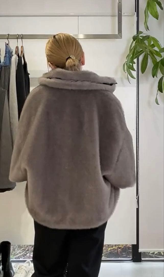 新品　Eimee Law ミンクファー　スタンドネックショートコート