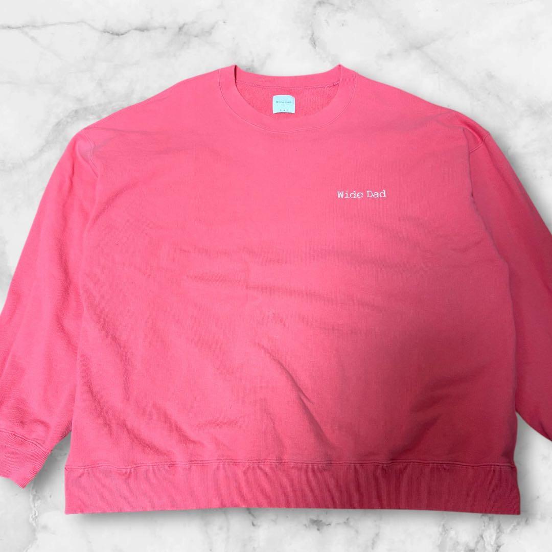 URBAN RESEARCH Wide Dad スウェット サイズ2 ピンク