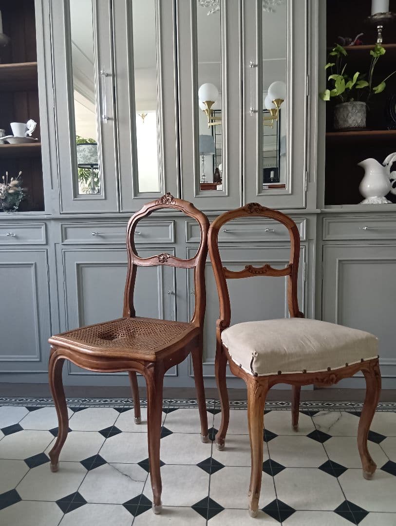 フランス アンティークチェア バルーンバックチェア フレンチインテリア