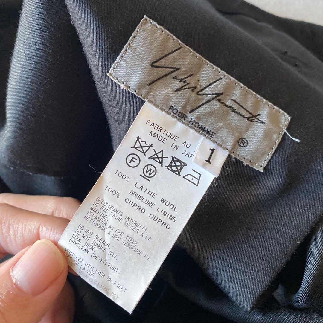 18ss yohji yamamoto pour homme ギャバ紐パンツ 1