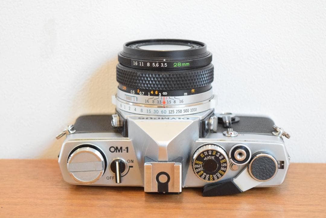 ①プリズム交換済 OM-1 28mm 広角レンズ OLYMPUS オリンパス