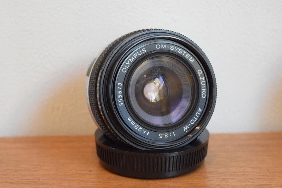 ①プリズム交換済 OM-1 28mm 広角レンズ OLYMPUS オリンパス