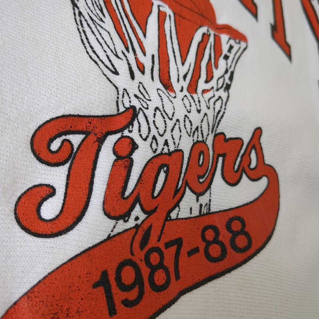 た*つ様 【80s トリコタグ】希少ホワイト×両面6段ラバープリント リバースウ