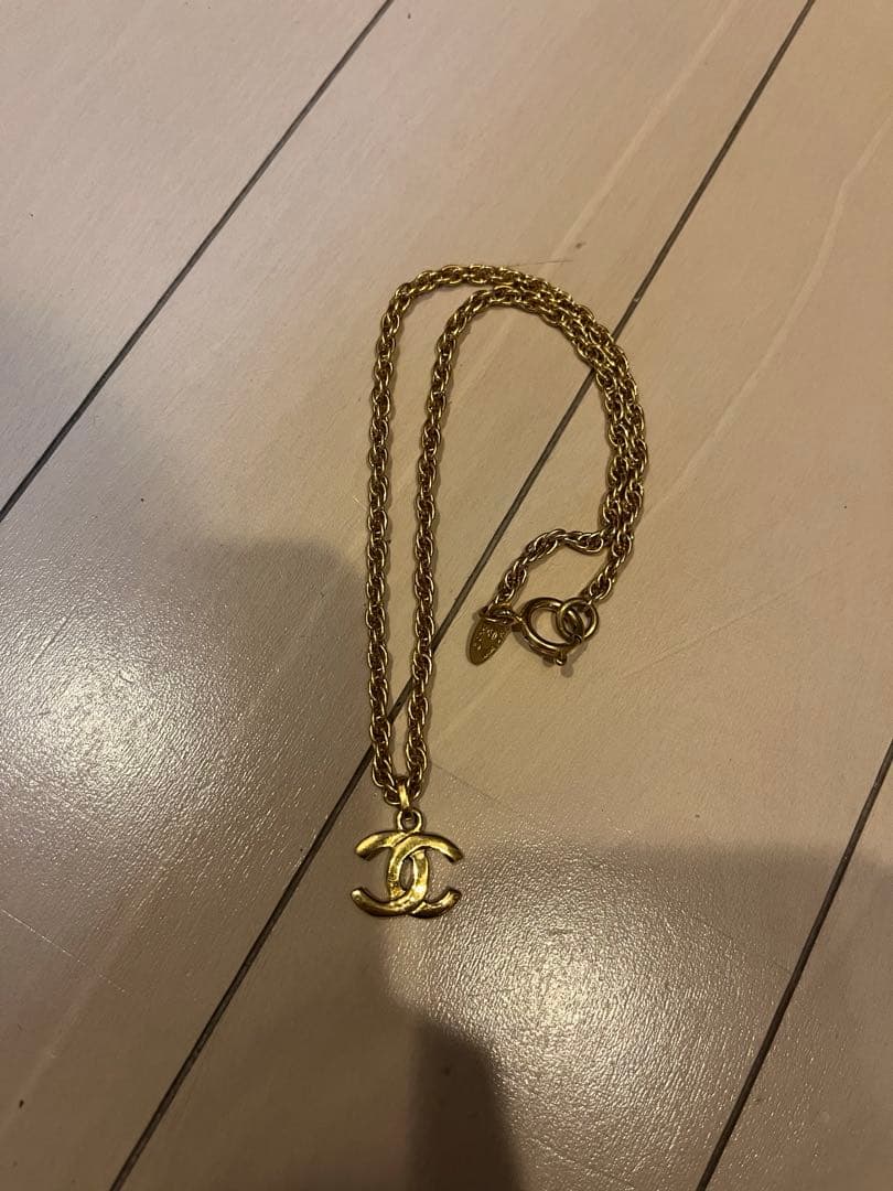 CHANEL ゴールド ネックレス ロゴ　ヴィンテージ　ココマーク