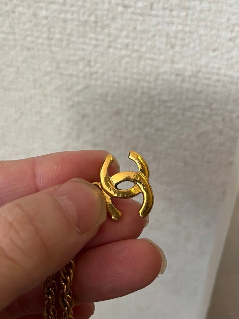 CHANEL ゴールド ネックレス ロゴ　ヴィンテージ　ココマーク