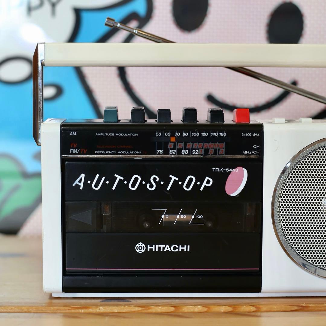 ヒタチ ラジカセ かセットプレーヤー