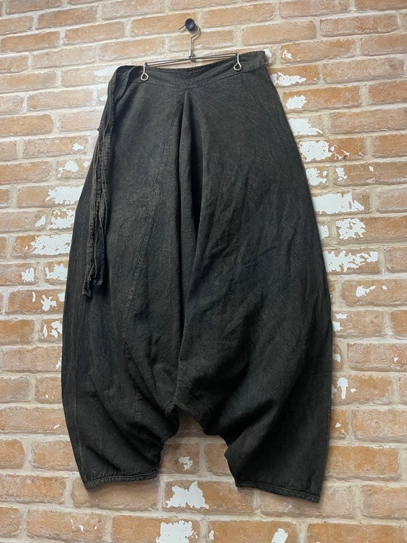 サルエルパンツ　ワイドパンツ グランジ　黒　ブラック　オーバーサイズ　y2k