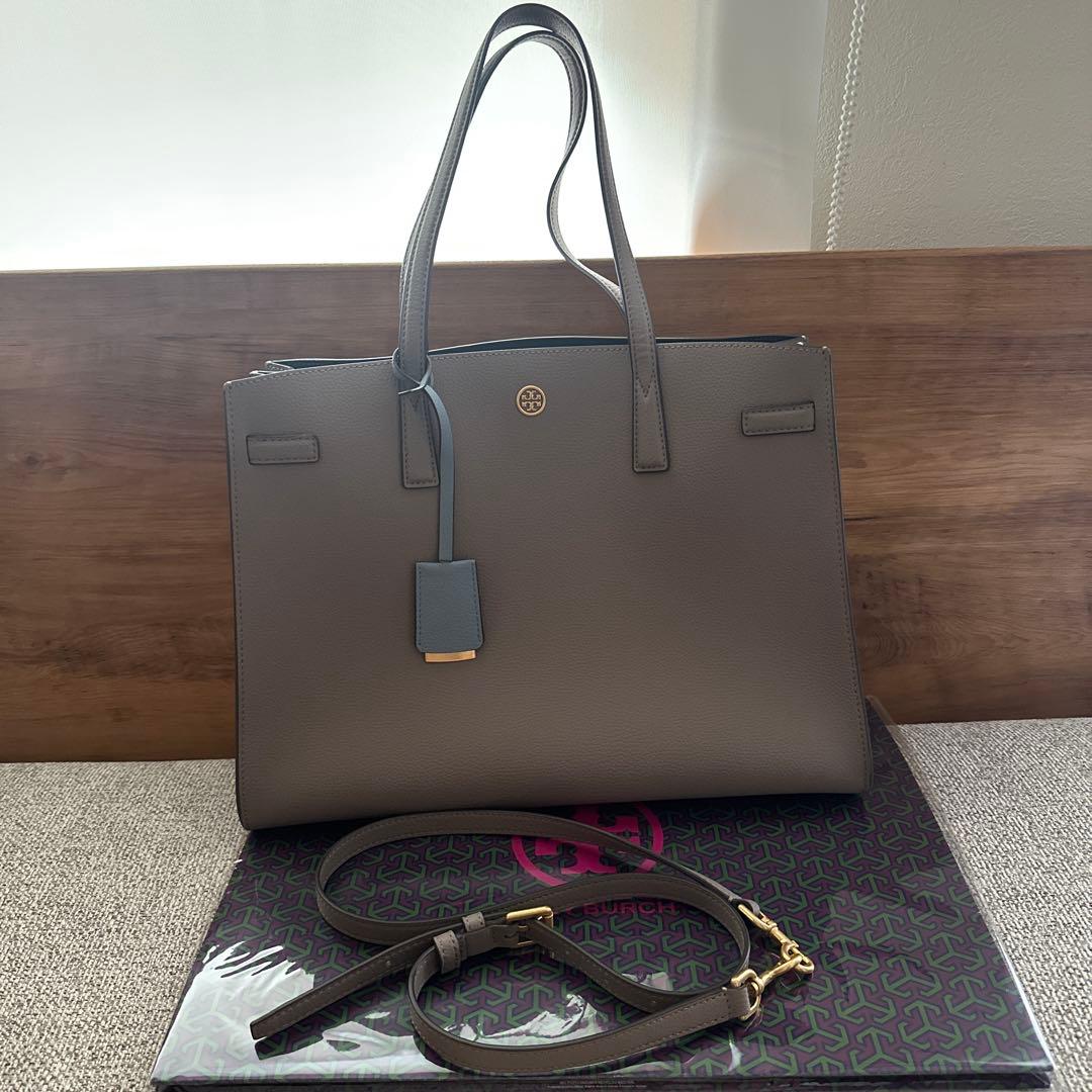 Tory Burch トリーバーチ　サッチェル　グレージュ
