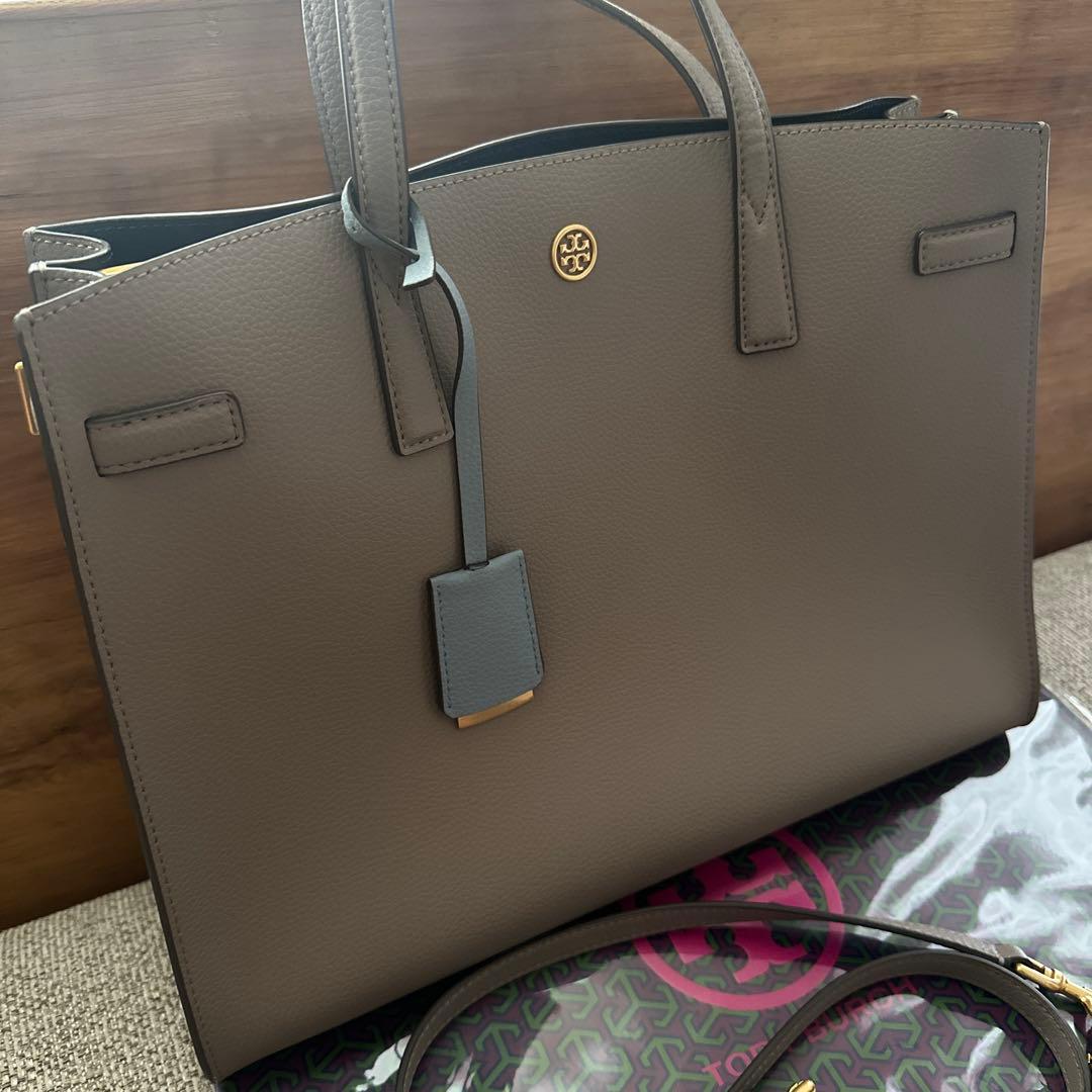 Tory Burch トリーバーチ　サッチェル　グレージュ
