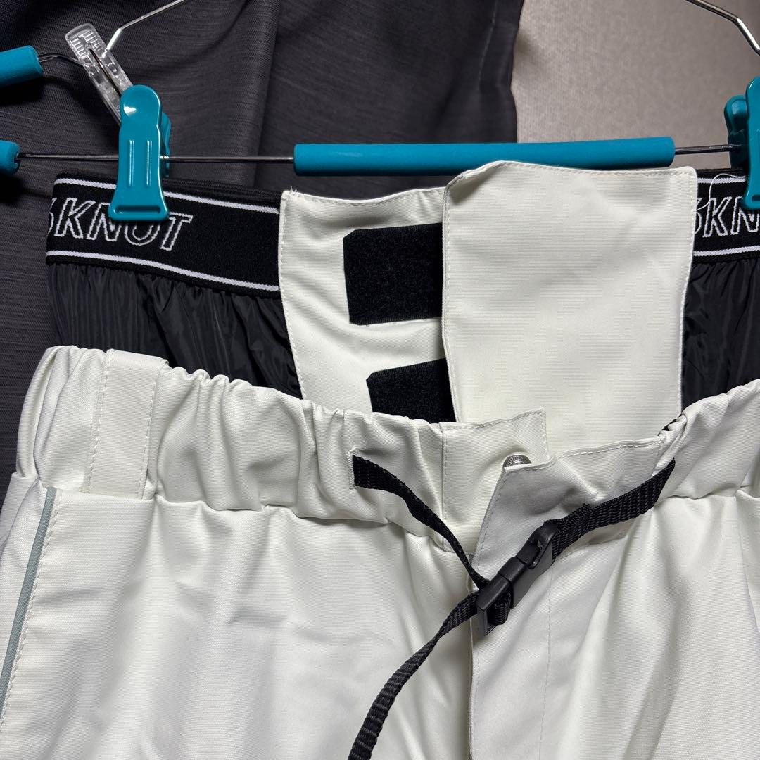 6KNOT スノボー　ウェア　パンツ　ホワイト　Mサイズ