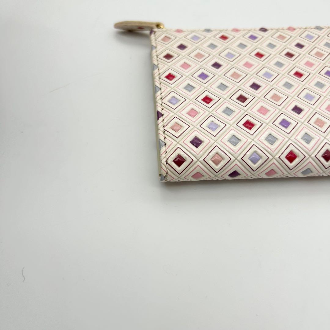 【未使用】　浅草文庫　長財布　いろあそび柄　L字ファスナー