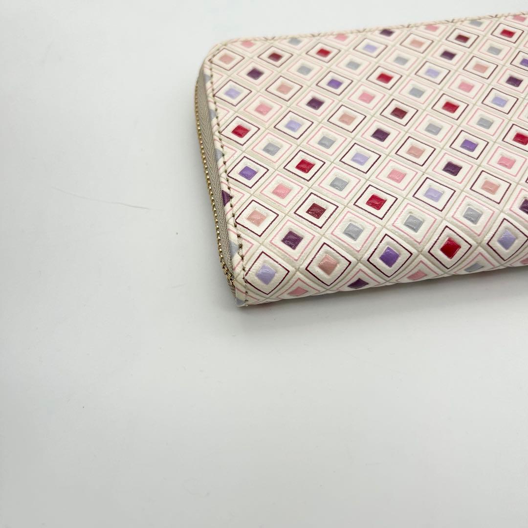 【未使用】　浅草文庫　長財布　いろあそび柄　L字ファスナー