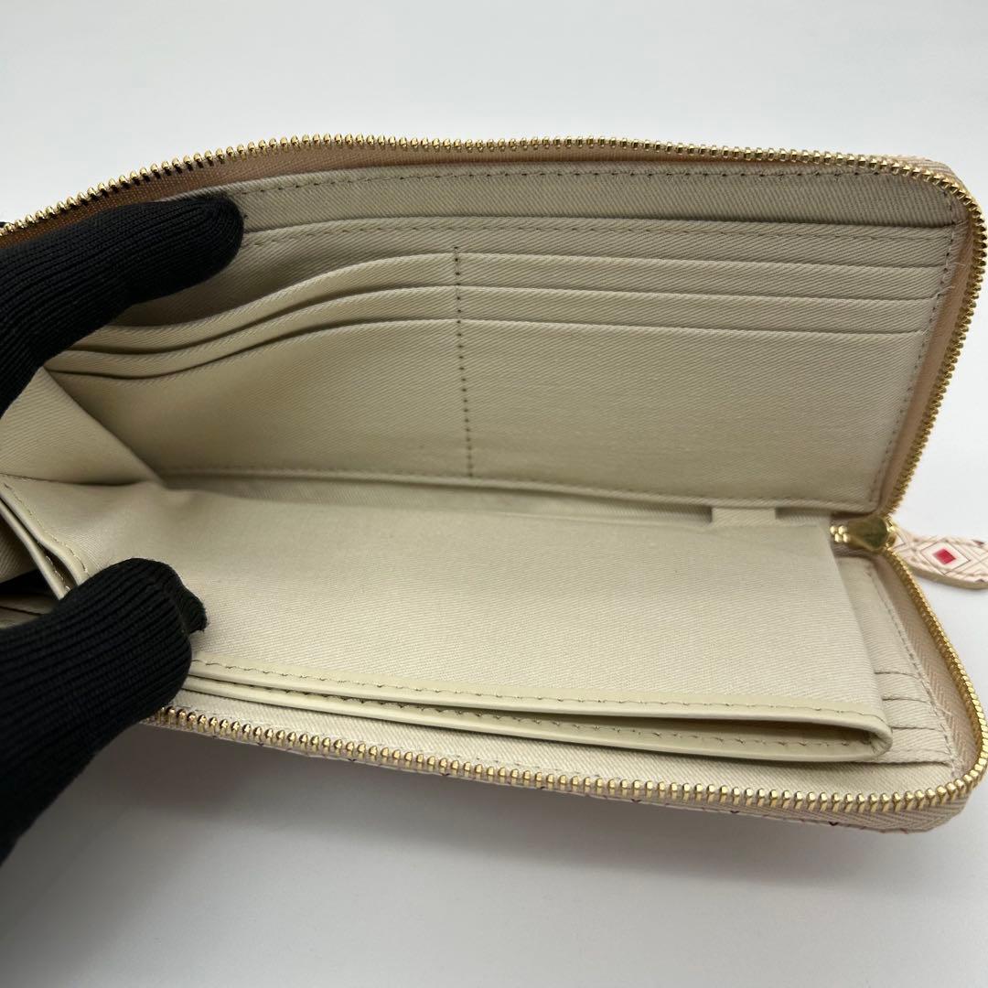 【未使用】　浅草文庫　長財布　いろあそび柄　L字ファスナー