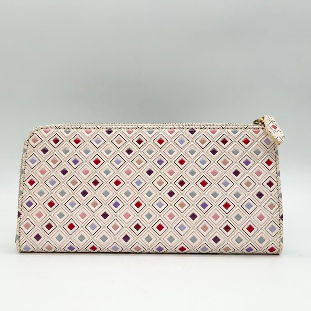 【未使用】　浅草文庫　長財布　いろあそび柄　L字ファスナー