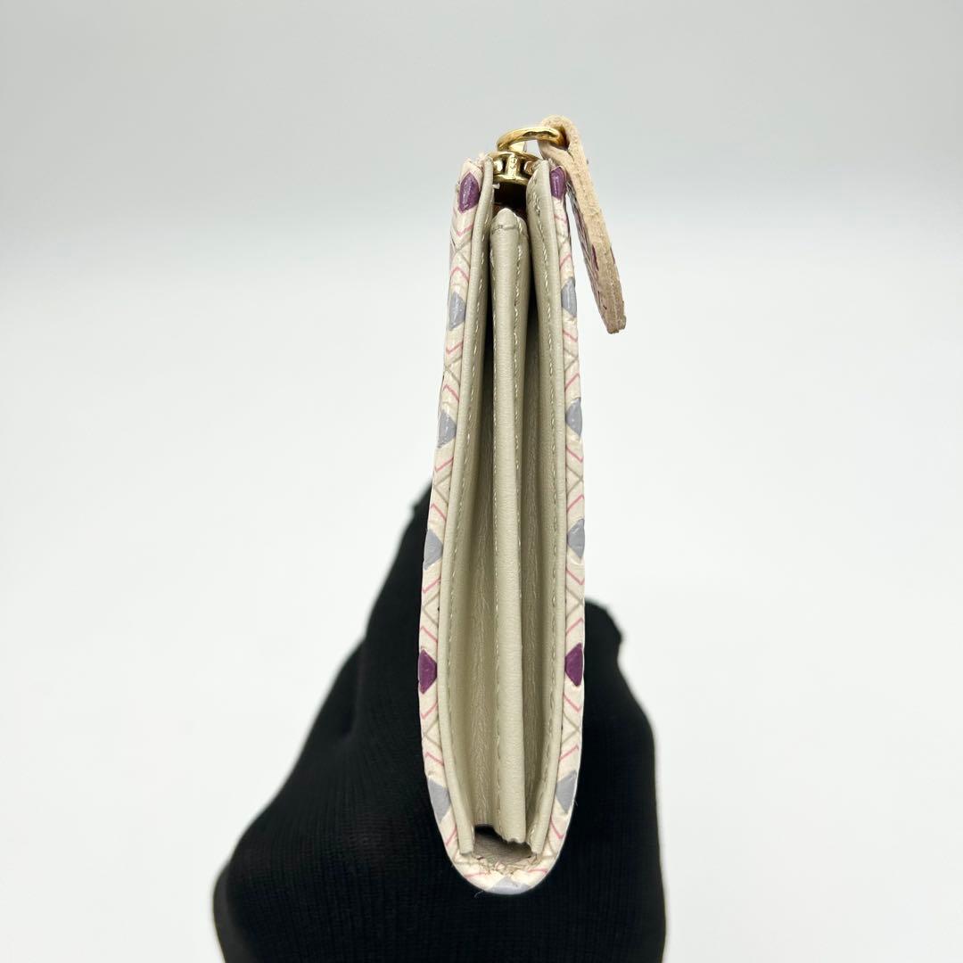 【未使用】　浅草文庫　長財布　いろあそび柄　L字ファスナー