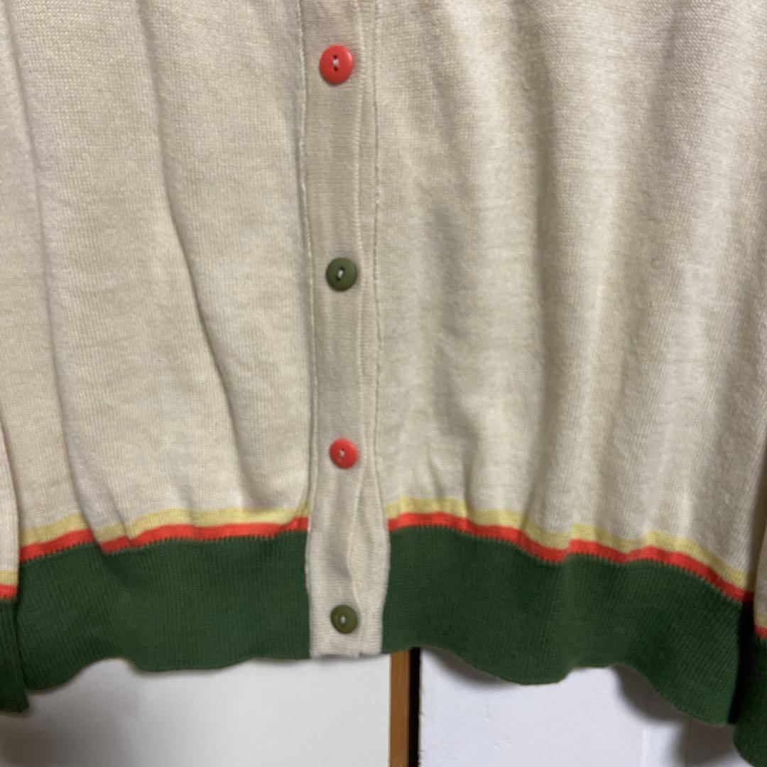 PALAVA パラバ　クラシックカーディガン　コットン100%　花柄　刺繍 XL