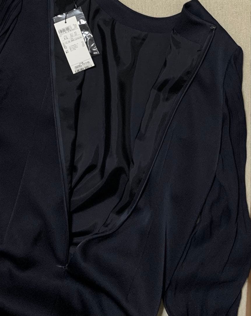 新品　23区　トリアセテートシフォンスリーブ ワンピース 38