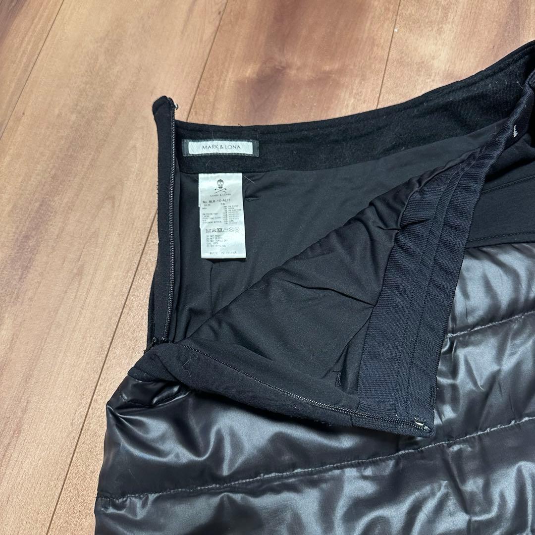 美品‼️ ダウンスカート　中綿　保温　秋冬　サイズ36 ブラック　ゴルフウェア