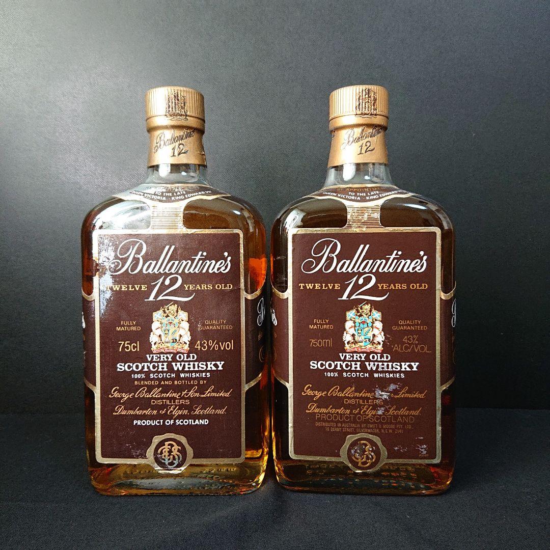 ウイスキー バランタイン12年 特級 旧ボトル