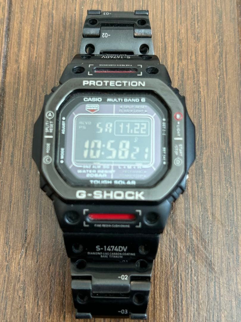 カシオGW-M5610 BC-1JF メタルバンド